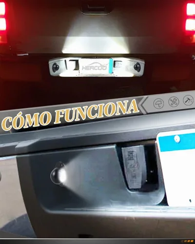 Vista 5 de HERCOO Luz LED para Placa de Matrícula, Lámpara de Etiqueta, Luces Traseras, Enchufe Pigtail, Conjunto de Enchufes de Arnés de Cables Compatible