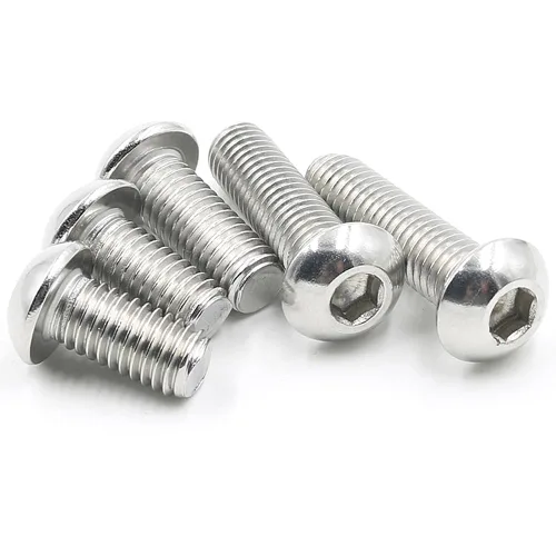 Vista 5 de Tornillo de Cabeza de Botón M3-0.5x12mm con Enchufe de Casquillo, Tornillos M3 de 12mm Métricas, Tornillos Allen Hexagonales, Acero Inoxidable