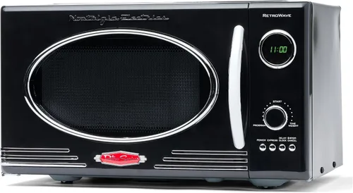 Vista 26 de Nostalgia Retro - Horno de microondas para encimera - Incluye 12 ajustes preprogramados y reloj digital - 0.9 pies cúbicos - 800 vatios - Amarillo
