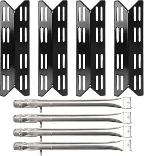 Vista 10 de SafBbcue Placas térmicas para parrilla AGBQ-27G, placas de calor domador de llama para parrilla Solaire de 27 pulgadas, paquete de 2 piezas