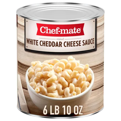 Vista 13 de Chef-mate Salsa básica de queso cheddar, comida enlatada para macarrones con queso, 6 libras 10 onzas (#10 lata a granel)