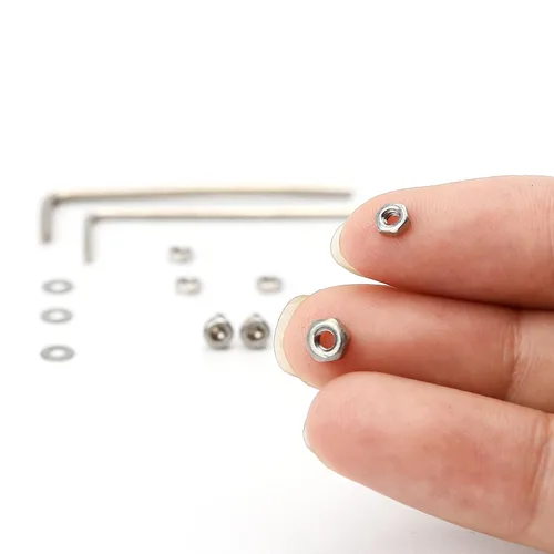 Vista 5 de 50 unids/set de montaje de cartucho de cabeza giratoria universal: Tornillos de cabeza hexagonal de acero inoxidable, pernos, tuercas, arandelas