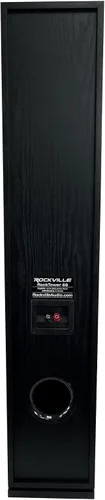 Vista 7 de Rockville RockTower 68B - Altavoz pasivo de torre de 8 ohmios, color negro, sonido de alta fidelidad, rejilla desmontable, 3 vías, 16,5 cm, 500W