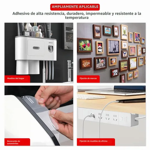 Vista 6 de 3M - Cinta adhesiva de doble cara resistente, 2 x 15.4 pies, 0.04 pulgadas de grosor, transparente 4910