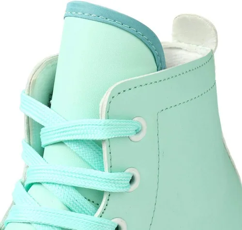 Vista 2 de Patines de ruedas para mujeres y hombres, zapatos altos de piel de vacuno, patines clásicos de doble fila, patines de cuatro ruedas para hombres