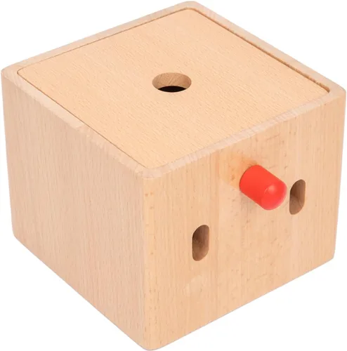 Vista 9 de Adena Montessori Juguetes infantiles llenos de madera de la caja del tejido del bebé para el bebé de 6-12 meses