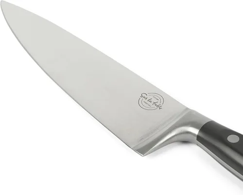 Vista 6 de Sur La Table Kitchen Essentials - Juego de 5 piezas de cuchillos de acero alemán con mango triple remachado en bloque magnético de madera de haya
