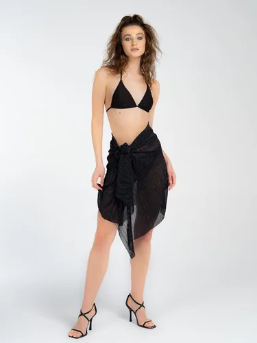 Vista 8 de Light Shimmer, pareo con hilo metálico para mujer, cubierta ligera para playa, cubierta de traje de baño plegable