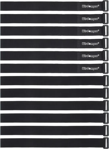 Vista 14 de Wisdompro Paquete de 4 correas de amarre extra grandes de 2 x 37 pulgadas de gancho y bucle resistentes Nailon duradero, reutilizable, largo