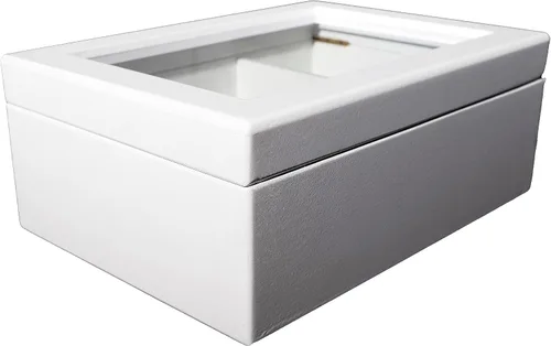 Vista 3 de Break Tradition - Organizador de té de madera para bolsitas de té, color Blanco