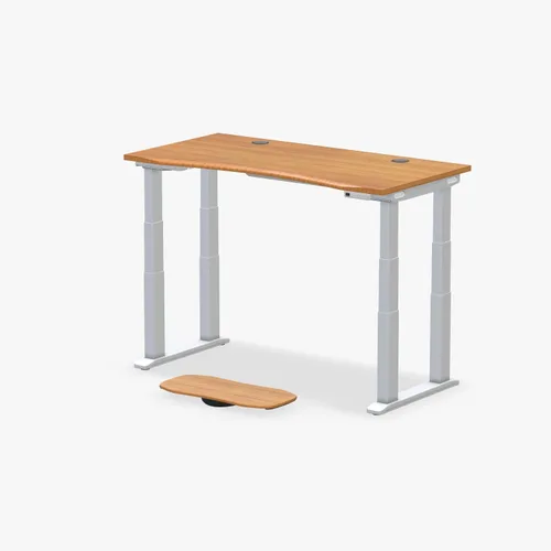 Vista 38 de UPLIFT DESK Bamboo Curve - Escritorio eléctrico de pie V2 (60 x 30 pulgadas), escritorio de pie ajustable de 4 patas, teclado avanzado, ojales