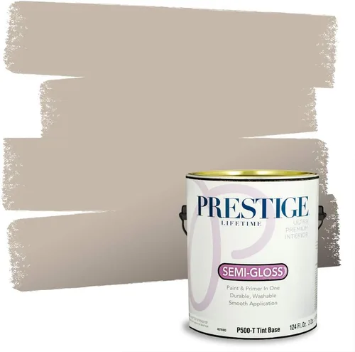 Vista 40 de PRESTIGE Paints - Pintura interior e imprimación en uno, 1 galón, cáscara de huevo, pimienta envejecida