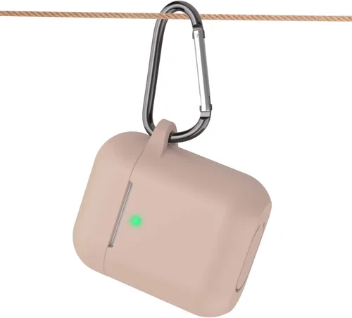 Vista 5 de Funda para AirPods de silicona, de protección completa, compatible con Apple AirPods 1 y 2, funda de carga inalámbrica y con cable