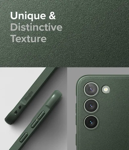 Vista 5 de Ringke Onyx - Funda compatible con Samsung Galaxy S23 [verde oscuro] + marco de cristal de lente de cámara compatible con Samsung Galaxy S23