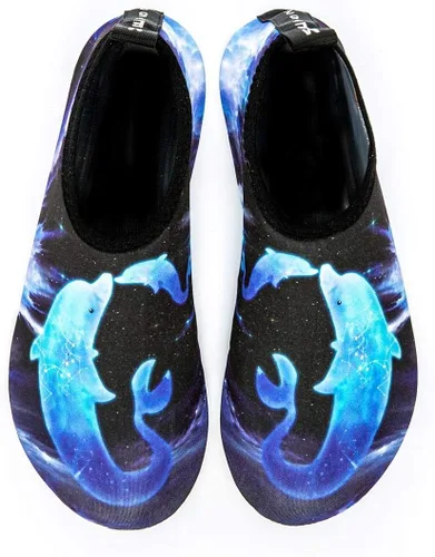 Vista 2 de Zapatos de agua únicos para mujer y hombre de secado rápido Aqua calcetines zapatos descalzos para deportes acuáticos yoga ejercicio