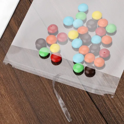 Vista 7 de Nobranded 50 piezas de bolsas de celofán transparentes de 17,8 x 25,4 cm con cierre autoadhesivo, bolsas de polietileno resellables de 2,8 mils