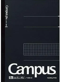 Vista 3 de KOKUYO Cuaderno de campus, tipo de negocio (B5, cuadrícula de 0.197 in, paquete de 5 unidades)
