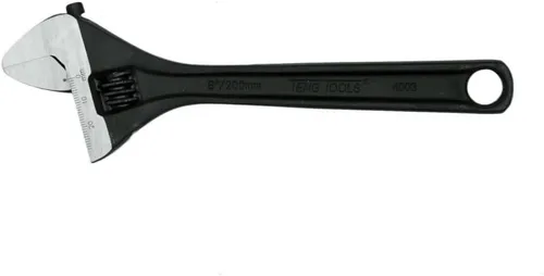 Vista 5 de Teng Tools Llave industrial ajustable de 4 pulgadas con escala graduada - 4001, plata