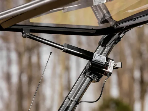 Vista 6 de SuperATV Parabrisas abatible de policarbonato de 1/4 pulgadas para Polaris General 1000: 2016+/ Polaris General 1000-4: 2017+ Actuador electrónico