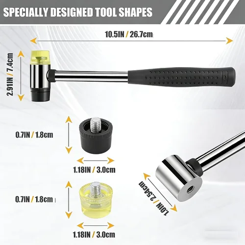 Vista 10 de Kit de 43 piezas para herramientas de suelo laminado, kit de instalación LVP, herramientas para suelos de vinilo, taco de golpeteo con mango