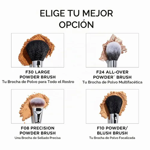Vista 7 de Sigma Beauty F24 All-Over Powder™ - Cepillo de maquillaje, cabeza redondeada grande