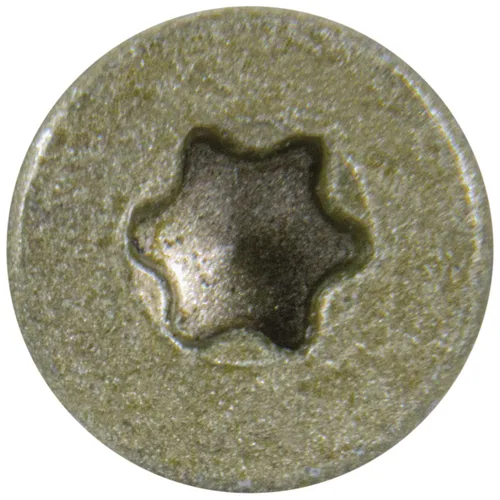 Vista 3 de 8 x 1 revestimiento exterior recubierto de bronce, tornillo de madera multiusos compatible con ACQ, cabeza plana Torx/Star Drive de 1 libra, 288