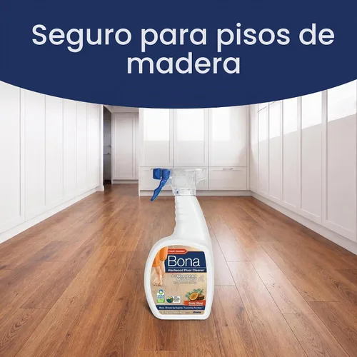 Vista 8 de Bona Spray Limpiador para Pisos de Madera Dura - 32 fl oz - Aroma a Madera de Cedro - Recargable - Solución de Limpieza Sin Residuos para Pisos