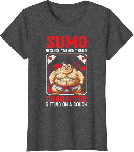 Vista 3 de Sumo Wrestler - Camiseta de lucha libre japonesa de lucha libre de sumo, Negro