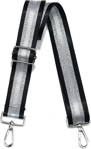 Vista 9 de LVYOUME Correa para bolso, accesorios plateados, correas anchas para bolsa, correa de hombro ajustable para bolsos