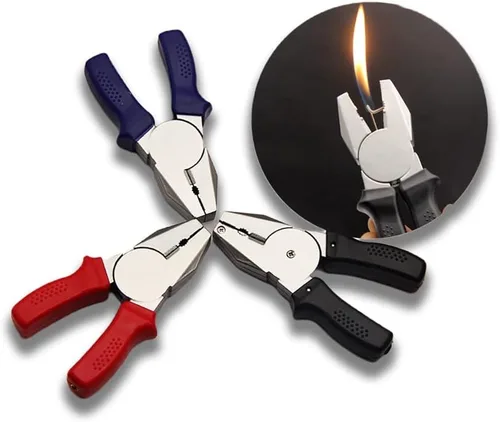 Vista 3 de Encendedores de butano, diseño creativo, encendedor novedoso, recargable y ajustable, regalo para hombres (gas no incluido)