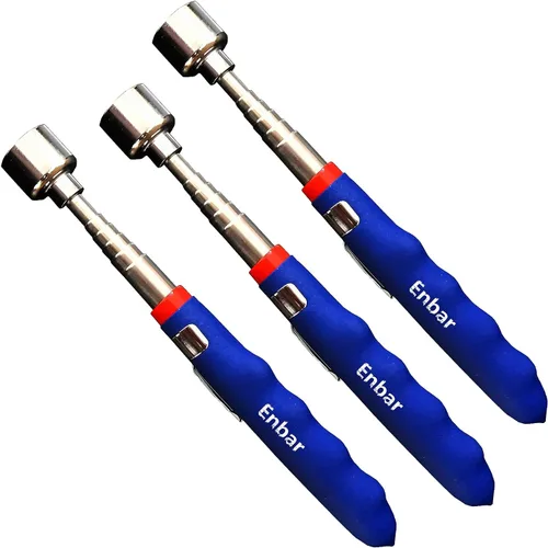 Vista 11 de Regalos para hombres, herramienta de recogida telescópica magnética de 20 libras para pequeñas herramientas de metal extensible de 7 a 31 pulgadas