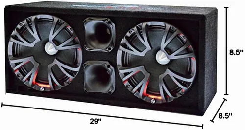 Vista 6 de Audiopipe APCHULD102 Caja de altavoces sellada de alto rendimiento 10 600W (Max)