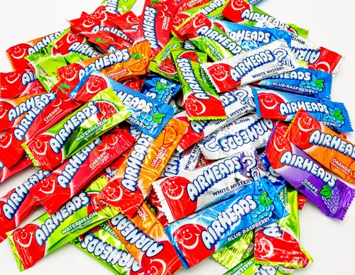 Vista 6 de Mini Bars Assorted 1 lb – Bulk, Chewy Fruit Taffy, Gluten Free, Individually Wrapped (40 Pieces)