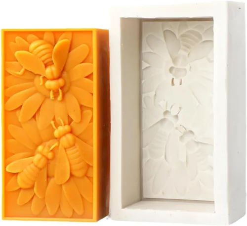 Vista 6 de Molde de silicona para velas de abejorros y abejorros, para jabón, cera de soja, resina epoxi, bricolaje, manualidades, fiesta, cena, decoración