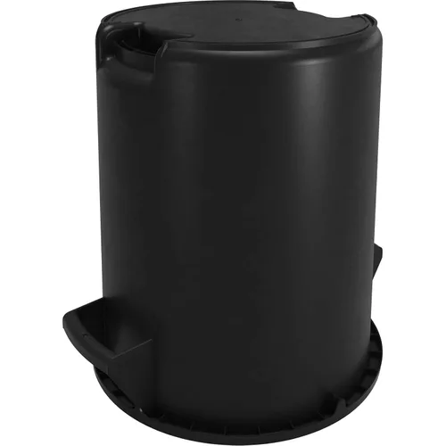 Vista 3 de SPARTA Bronco - Contenedor de basura redondo para desechos, 10 galones, color negro, paquete de 6