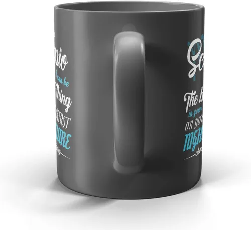 Vista 4 de Taza de Scorpio Best Thing Or Worst Nightmare – 11 oz de café negro, taza de té, horóscopo del zodiaco