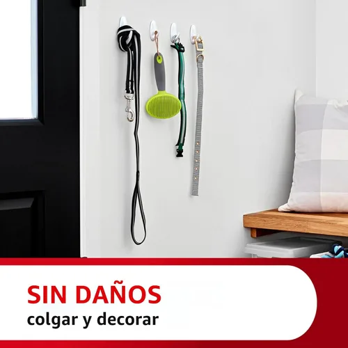 Vista 7 de Paquete variado Command, incluye 10 pares de tiras para colgar cuadros, 6 ganchos de alambre y 8 ganchos utilitarios para colgar decoraciones