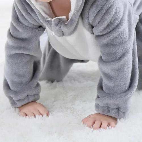 Vista 6 de Eadrioss Cute Animal Costume for Toddler Baby Girl Boy Christmas Costume Fuzzy Warm Fall Winter Clothes Christmas Gifts