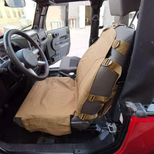 Vista 3 de SUNPIE - Protector de asiento mejorado de mayor tamaño, protector de asiento táctico universal para camiones, camionetas, SUV, compatible con JL/JT