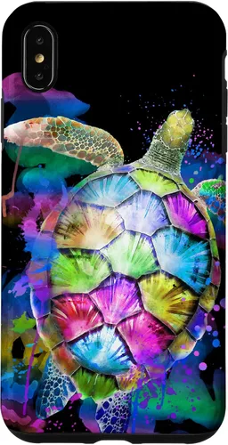 Vista 11 de Rainbow Turtle Design Colorful Turtle Print Sea Turtle Shell Case for iPhone 17