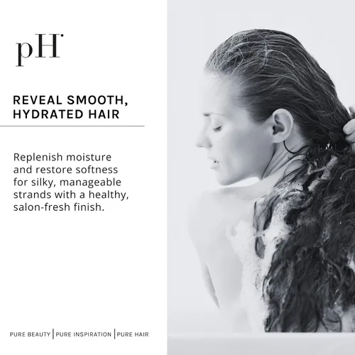 Vista 7 de pH PURE HAIR Juego de champú y acondicionador de humedad profunda, champú y acondicionador hidratante e hidratante, cabello seco, enriquecido