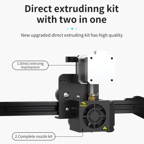 Vista 2 de Creality Kit de actualización original Ender 3 Direct Drive, viene con kit de Hotend de motor paso a paso 42-40, ventilador extrusor