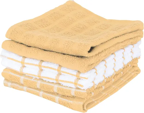 Vista 25 de Ritz Premium Toallas de Cocina de Felpa de Algodón 100% a Cuadros - Altamente Absorbentes, Súper Suaves, de Larga Duración, 25"x15", Paquete de 3