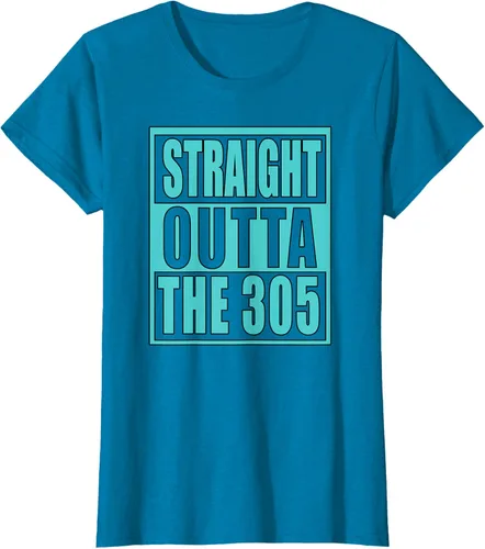 Vista 31 de Miami Straight Outta The 305 Funny South Florida Fan - Camiseta