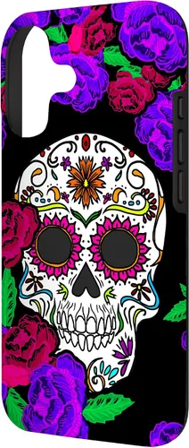 Vista 2 de Funda de regalo mexicana para iPhone 17, diseño de calavera de azúcar