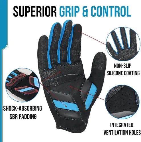 Vista 2 de HANDLANDY Guantes de bateo de béisbol para adultos y jóvenes, guantes de bateo de sóftbol con agarre transpirable para hombres, niños y niñas