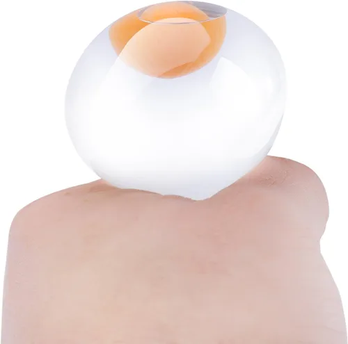 Vista 2 de Yema de huevo para aplastar, juguete de agua salpicable para alivio del estrés (2 packs), 2