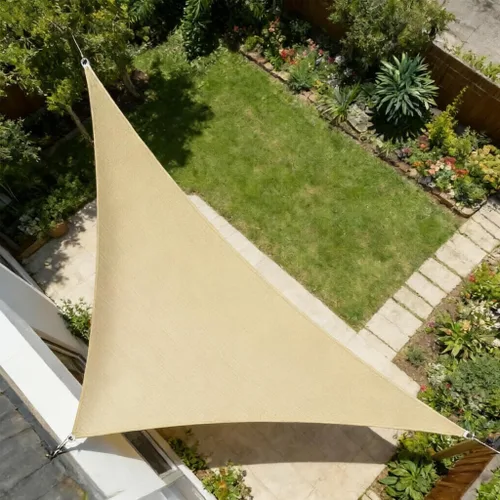 Vista 19 de Toldo rectangular de 10 x 13 pies (gris frío) - Bloqueo UV para patio y exteriores Resists Aging From Sun &Rain，Block UV 90%+ ，Cools 8—15℃，For