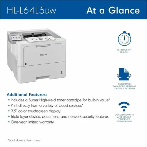 Vista 5 de DAMAGE BOX HLL6415DW Mono Laser Printer