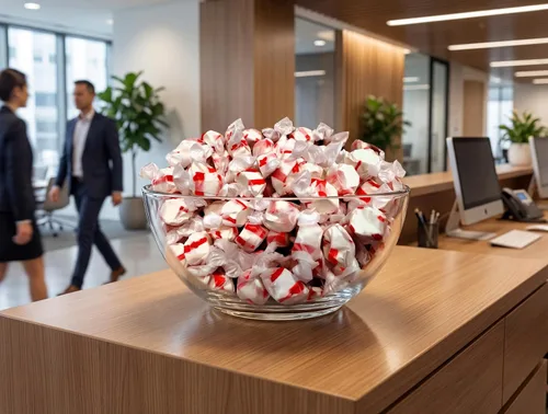 Vista 3 de Peppermint Salt Water Taffy - 1 lb Gourmet Soft Chewy Candy Individually Wrapped Fresh Mint Flavor Bulk